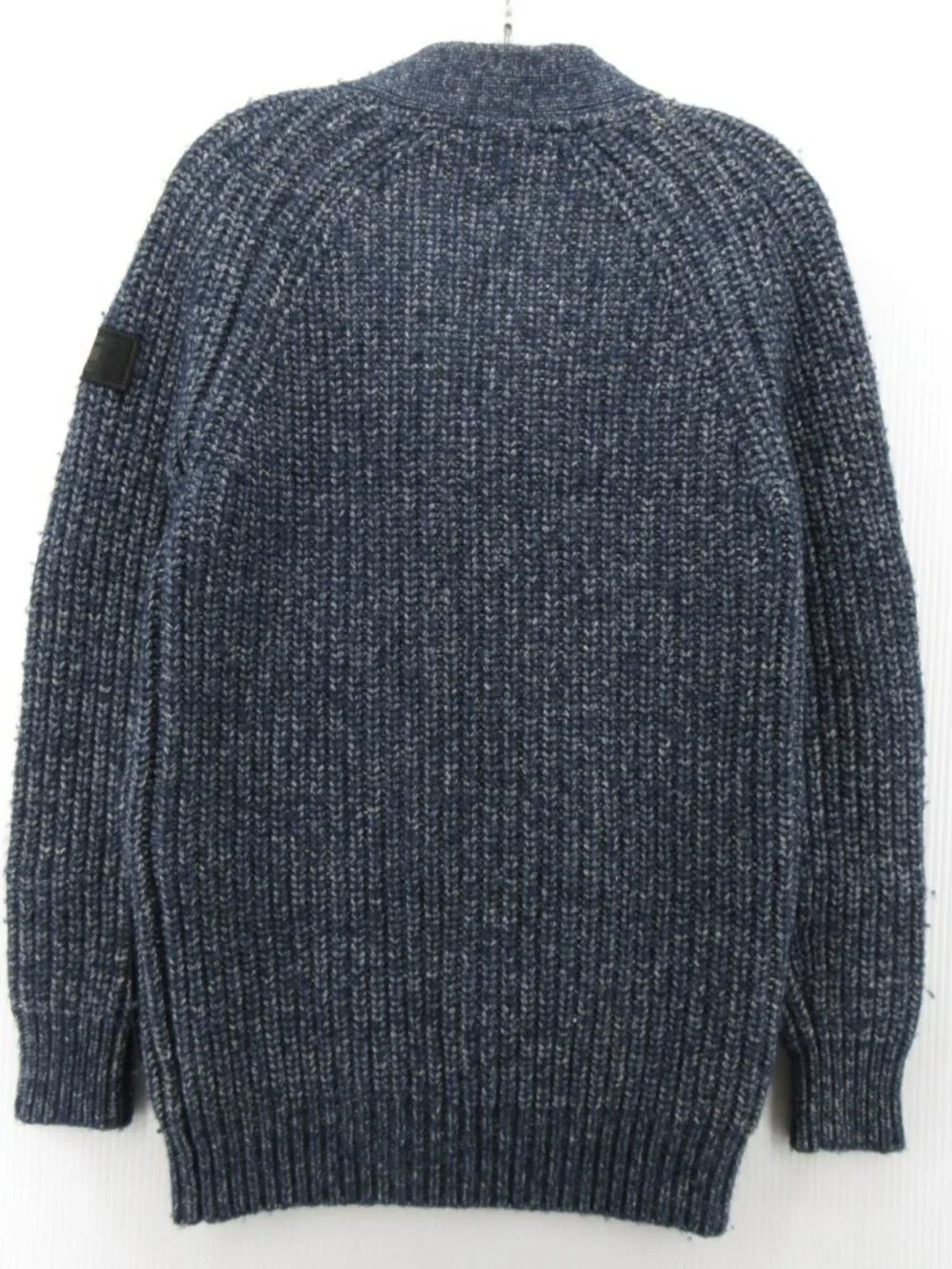 G Star Raw Sweater Small Wool Blend Cardigan Ribbed Chunky Heavy Thick